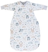 Sac de dormit copii cu maneci 3-12 luni Kidizi Forest Friends, 1 tog, bumbac 100%, pentru toamna/iarna