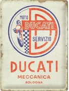 Placă metalică Ducati - Moto Servizio Meccanica