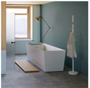 Cada de baie freestanding Tina din marmura, cu preaplin, 155 x 70 cm