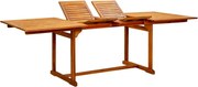 vidaXL Masă de grădină, (160-240)x100x75 cm, lemn masiv de acacia