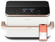 Friteuza cu aer cald dubla Cosori Dual Blaze TwinFry CAF-TF101S, 10 L, 6 programe, 35-240°C, Timer, ThermoIQ, Alb