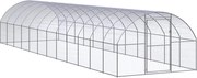 vidaXL Coteț de găini pentru exterior, 3x12x2 m, oțel zincat