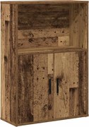 vidaXL Bibliotecă, lemn vechi, 60x24x85 cm, lemn prelucrat