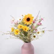 Buchet FLOAREA-SOARELUI, MARGARETE, FLORI DE CÂMP 65 cm