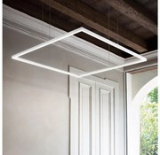 Ideal Lux - Lustru LED suspendat pe cablu ORACLE SLIM LED/53W/230V 3000K 90x90 cm alb