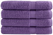 vidaXL Prosoape de saună premium SOLUND 4 buc. violet 80x200 cm 600gsm