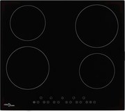 vidaXL Plită ceramică cu 4 arzătoare, control tactil, 6000 W