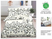 Lenjerie Pat Dublu, Bumbac Finet, 6 Piese, CU ELASTIC - Ramuri