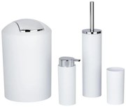 WENKO 24077800 - Set CALVO, 6,5 x 13 cm, alb/crom lucios