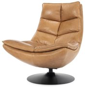 Fotoliu din piele Sven cognac
