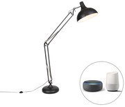 Lampă de podea inteligentă neagră reglabilă cu Wi-Fi A60 - Hobby