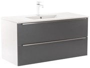 Dulap inferior Vario Trim 100 cu lavoar alb-antracit