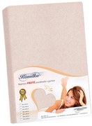 Bellatex Cearșaf din bumbac terry roz pudră, 120 x200 cm, 120 x 200 cm