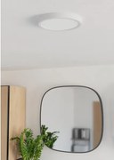 Eglo 901333 - Plafonieră LED FUEVA pentru baie, 11,5 W, 230 V, Ø21,1 cm, IP44, albă