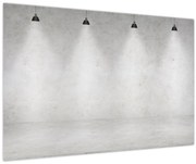 Tablou - Perete de beton cu lumini (90x60 cm)