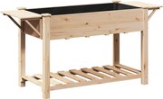 vidaXL Vază pentru Grădină Bej 155 x 59 x 76,5 cm Lemn de Brad Solid