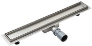 Rigola dus din INOX Laveo PLADO 70 cm, gratar liniar cu acoperire ceramica