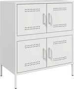 vidaXL Dulap, alb, 68x39x79 cm, oțel