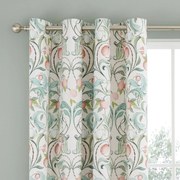 Draperii verzi-roz 2 buc. 168x183 cm Clarence Floral – Catherine Lansfield
