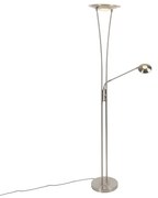 Lampă de podea modernă din oțel, incl. LED cu braț de citire - Ibiza