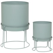 Ghivece de flori metalice, 2 buc, AZE, Ø 30 cm