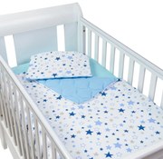 Set lenjerie matlasata 3 piese Kidizi Milky Way, include perna, plapumioara si cearceaf