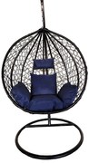 Leagan/balansoar gradina Leon, Heinner, 108/68x115/195 cm, negru/albastru