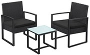 Set de gradina negru JARDINES