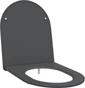 vidaXL Capacul de toaletă Antracit 47 x 36 x 3,4 cm Duroplast