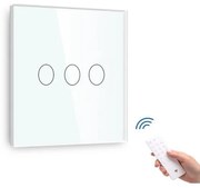 Întrerupător tactil triplu cu senzor telecomandă M1