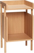 Noptieră în culoare naturală cu aspect de lemn de stejar Archive – Hübsch