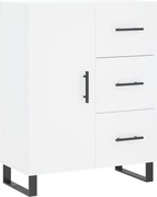 vidaXL Servantă, alb, 69,5x34x90 cm, lemn compozit