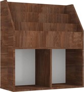 vidaXL Raft reviste copii, stejar maro, 71x30x78,5cm, lemn prelucrat