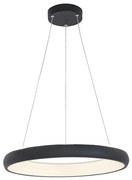 Lustra LED design modern circular Ring 60cm, Sandy Black
