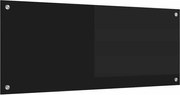vidaXL Panou de bucătărie Negru 100 x 40 cm sticlă securizată