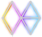 SET 9x șină LED RGBW dimabilă Nanoleaf NL59-K-0002LW-9PK-EU LINES 1200-6000K Wi-Fi