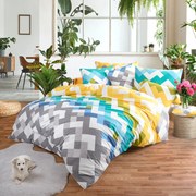 Lenjerie de pat din bumbac 4Home Chevron, 140 x 200 cm, 70 x 90 cm