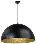 Lustră pe cablu SFERA 1xE27/60W/230V d. 50 cm negru/auriu