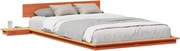 vidaXL Cadru de pat Maro 140 x 190 cm lemn