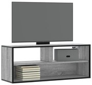 vidaXL Dulap TV, gri sonoma, 100x31x39,5 cm, lemn prelucrat și metal