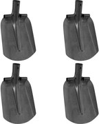 vidaXL Cap de lopată 4 pcs Argintiu 33 x 21 cm