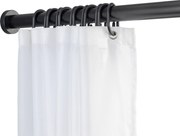 Bara de dus telescopica LUZ , Ø 2,8 cm, 110-185 cm, negru, WENKO