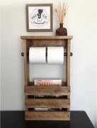 Stand suport toaleta,seria wood,homs,lemn natur,700034