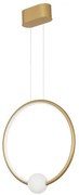 Lustra LED dimabila cu telecomanda design modern Celia auriu