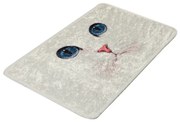 Covoras de baie Chilai Home 359CHL4165, 40x60 cm, Fibre 100% antibacteriene din poliamida, Alb