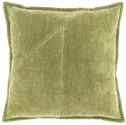 Perna decorativa catifea WIES 45x45 cm, verde masline