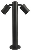 Stalp de exterior cu spoturi directionabile IP44 ROLF 2 50cm negru