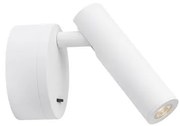 Aplica LED cu spot directionabil design minimalist CLIP alba NVL-9030201