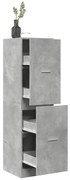 vidaXL Dulap de farmacie, gri beton, 40x41x144,5 cm, lemn prelucrat