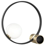Veioza design modern ZENA alama antichizata, negru